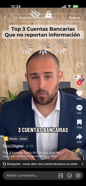 Simulated social clip, TikTok
