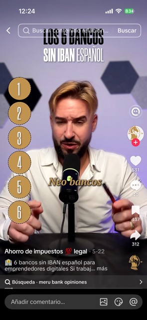 Simulated social clip, TikTok